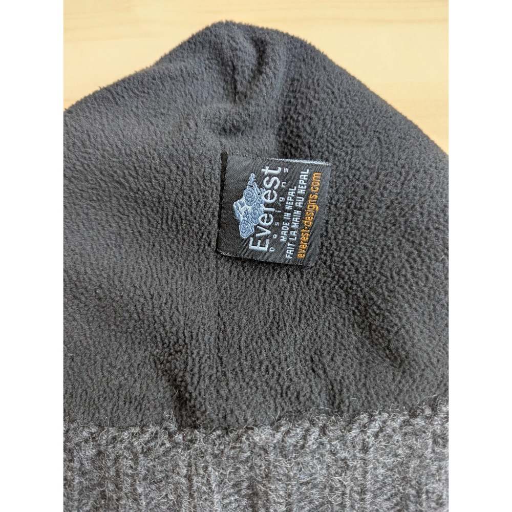 Everest Designs Dapper Don Made in Nepal Fleece Lined Wool Hat Grey Brown - Picture 10 of 12